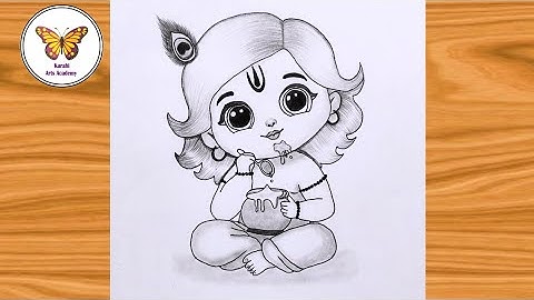 How to Draw Krishna Eating Makhan |Krishna drawing |Easy Drawing for Beginners