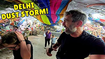 From $1 Chole Bhature to Delhi Dust Storm Chaos! 🇮🇳🌪️🍛