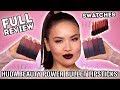 HUDA BEAUTY POWER BULLET LIPSTICKS - FULL REVIEW + SWATCHES | Maryam Maquillage