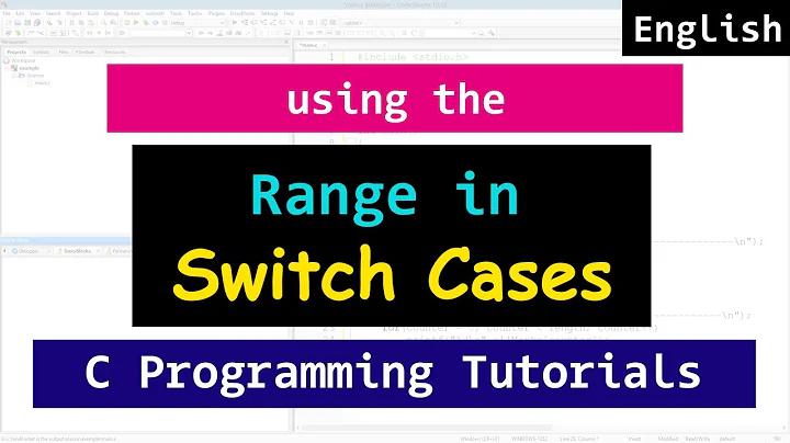 Using Range in the Case Values of Switch Statement | C Programming Video Tutorial