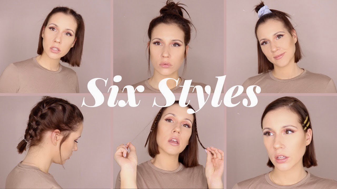 6 HAIRSTYLES FÜR KURZE HAARE 🔥 - YouTube