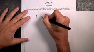 GRE Physics: Practice question 1 - F = ma
