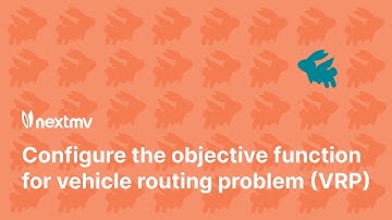 Configure objective function for vehicle routing (VRP) optimization with Nextmv