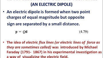 Electric dipole and flux lines - Electromagnetic Field Theory