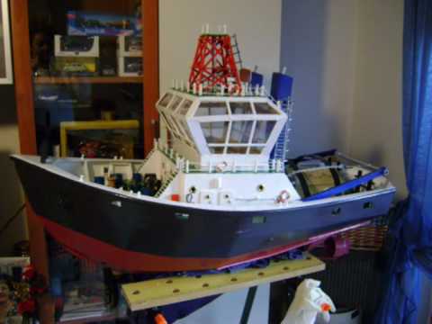 RC TUG HOMEMADE BOAT - YouTube