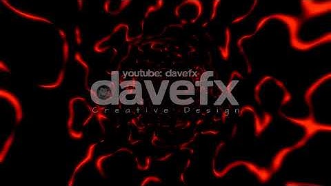 DAVE FX - 3D Red Abstract Rotating Tunnel Background Backdrop