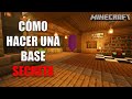 Minecraft: Cómo hacer una base secreta | TUTORIAL