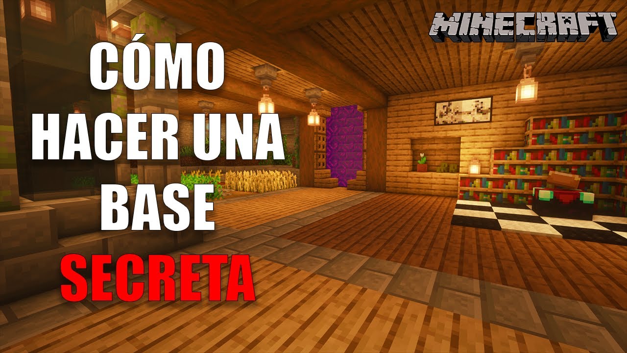 Minecraft: Cómo hacer una base secreta | TUTORIAL - YouTube