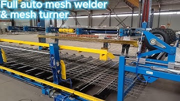 full automatic BRC mesh welder withe mesh turner for construction