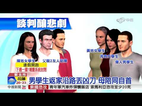 公親變事主! 男助陣談判遭高職生砍死│中視新聞20160227