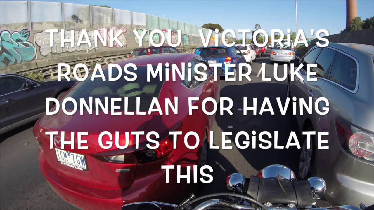 Motorcycle Filtering is Legal in Victoria from 2nd November 2015