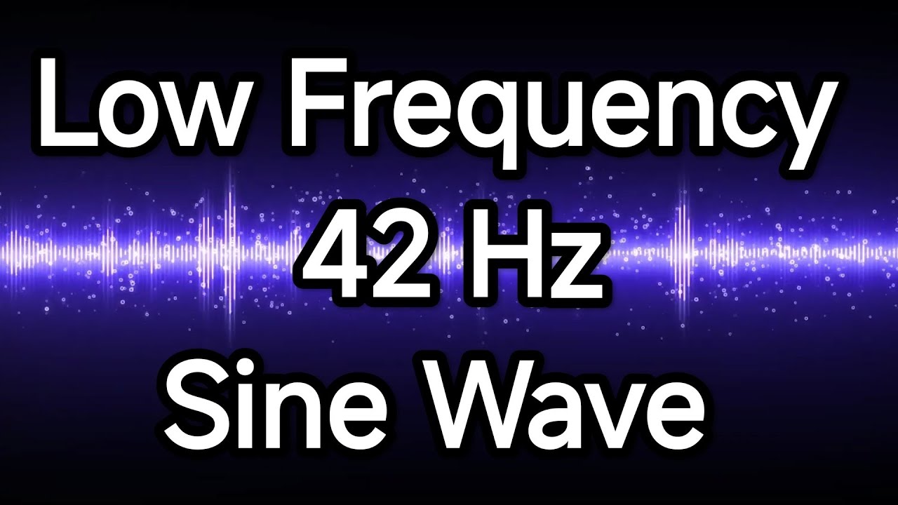 42 Hz Sine Wave – 1 Hour Low-Frequency Tone for Experimental & Brainwave Research
