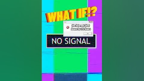What If the Internet Shut Down for 24 Hours