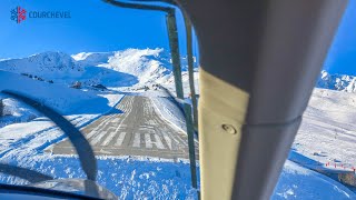 Pilatus PC12 NGX | POV Landing at LFLJ Courchevel Altiport | FullHD