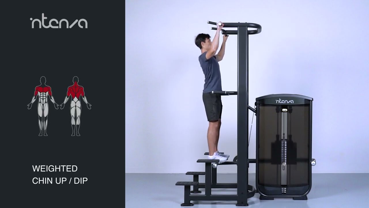 Weighted Chin Up / Dip : Intenza Selectorized Ease Line Tutorial