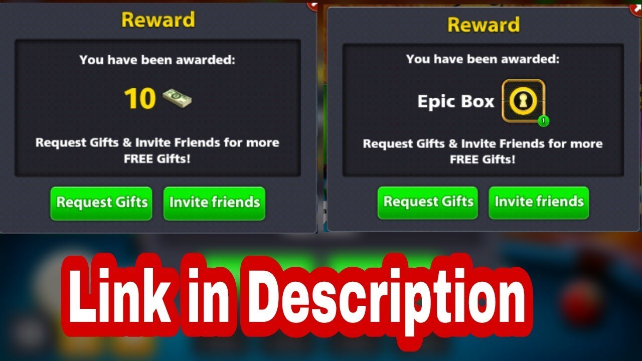 8 Ball pool free Box's and free cash trick 2018