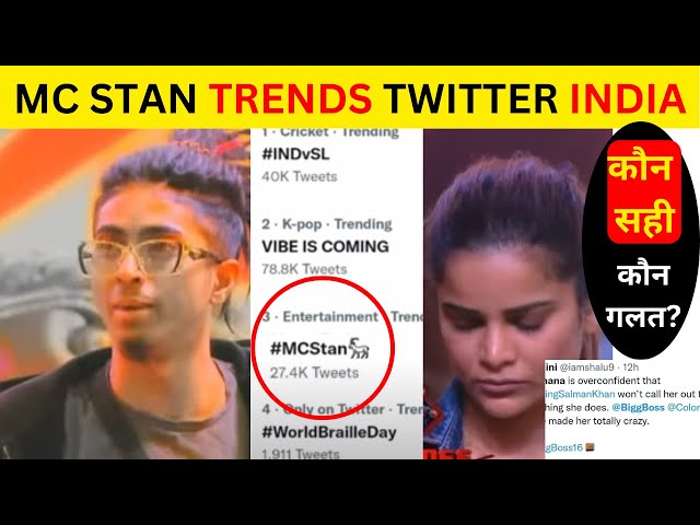 Bigg Boss 16: MC Stan trends on Twitter with #WeStandByStan