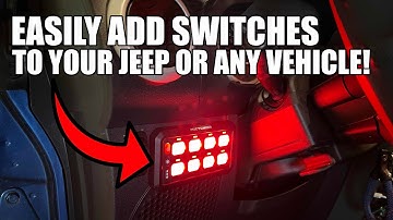 Amazon Switch Pod Install in a Jeep Wrangler JK - MicTuning 8 Gang Switch Panel