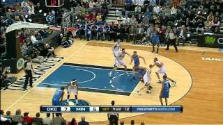 Corey Brewer With 2 Nasty Dunks In 20 Seconds Agains The Thunder January 26, 2011