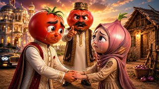💔 Rich Tamatar Fell In Love With Poor Pyaz 😭 | AI Love Story