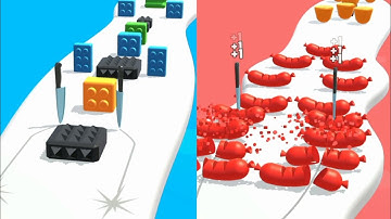 Slice Run! Very Satisfying and Relaxing ASMR Slicing Game