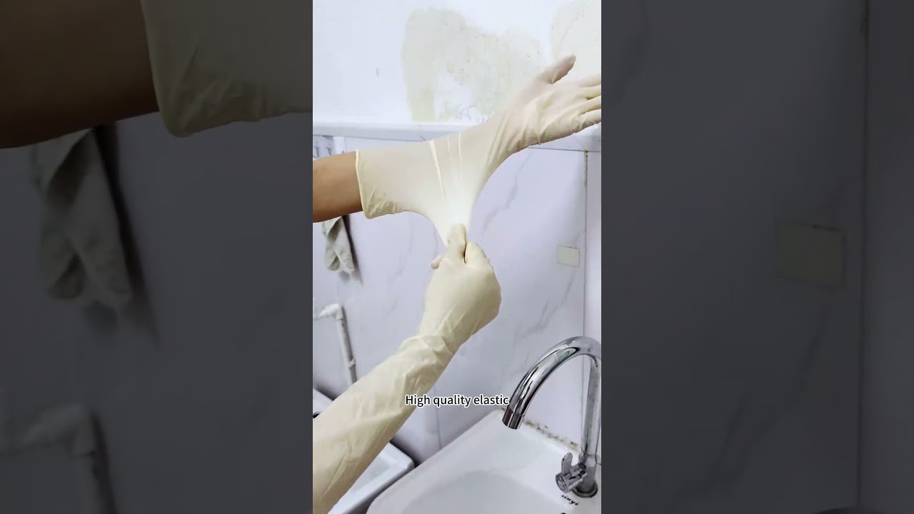 Product display - 16 inches latex gloves
