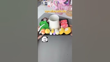 Tạo hình 1 MÓN ĂN từ đất sét độc lạ 😱 | Bò Cutie #diy #handmade #shorts