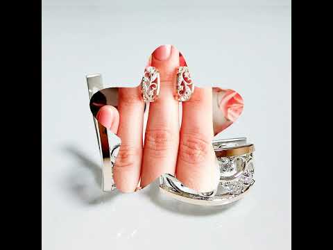 Срібний комплект з золотими накладками, відео 2