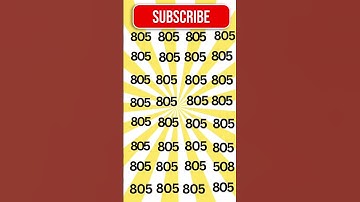 🔢 Can You Guess the Odd Number in 5 Seconds? 😱#GuessTheOddNumber #FindTheOddOne