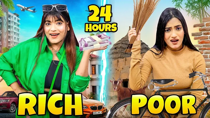 Living Like Rich Vs Normal Girl For 24 Hours Chall...