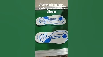 Automatic slipper screen printing machine for sandal flip flops