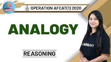 AFCAT 2020 Preparation | Reasoning | Analogy