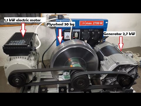 FREE ENERGY GENERATOR  WITH A FLYWHEEL IS IT REAL 22