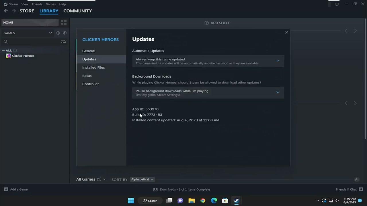 Could Not Find Game Version 1.0