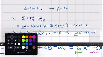 4.4 - Linear Nonhomogeneous Equations (Undetermined Coefficients)