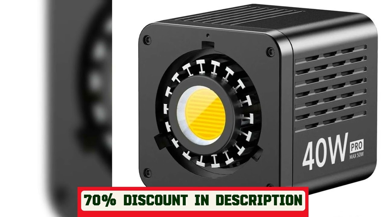 A must-have product! Ulanzi L023 40W Pro Video Light Bi-color COB Light Mini Bowens Mount Video Li