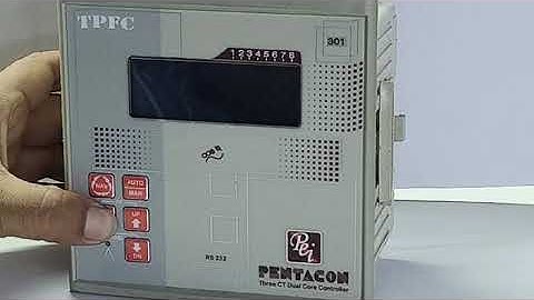 PENTACON THREE CT APFC RELAY Model TPFC301 Setting of POWER FACTOR RELAY