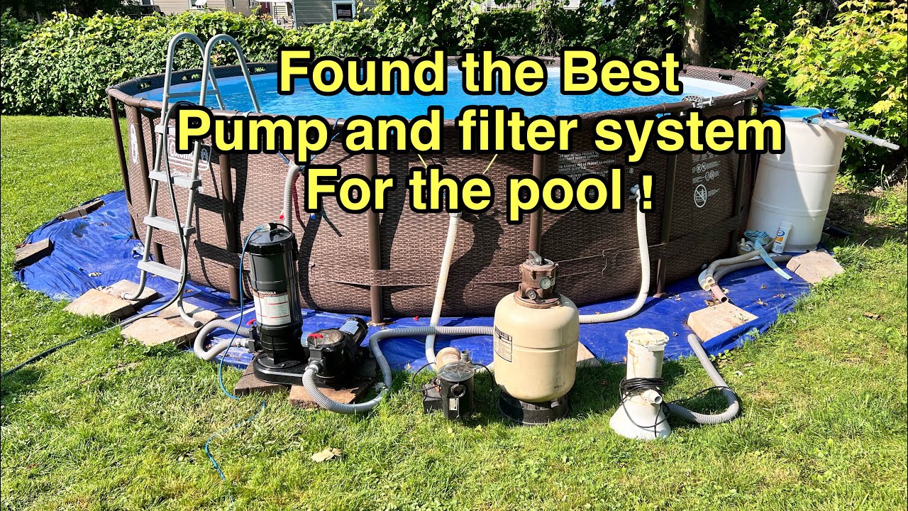 What pump and filter should you use on your above ground pool ? - YouTube