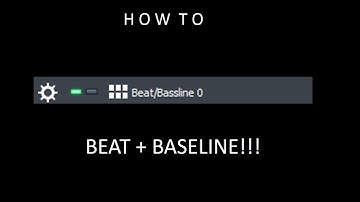 How to use beat+baseline editor to control your layer