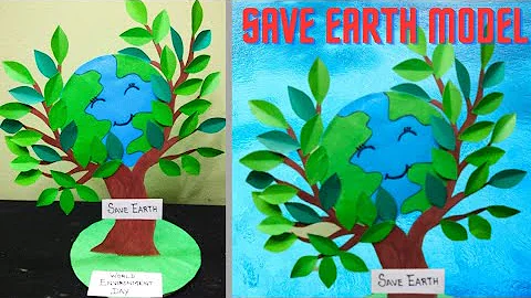 Environment Day Craft Ideas | Save Earth Model | Save Trees Model | School Project @craftthebest1