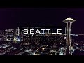 Seattle, Washington By Night | 4K Drone Footage