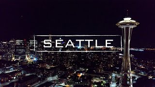 Seattle, Washington By Night | 4K Drone Footage