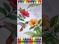 Satisfying Hummingbird Coloring 🌺🪶 Beautiful Hibiscus Flowers | Relaxing ASMR Coloring