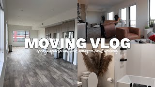 vlog: empty apartment tour, moving week, amazon haul, updates