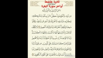 أواخر سورة البقرة #القرآن_الكريم #السعودية #مصر #الجزائر #المغرب #العراق#الامارات#قطر#quran #الكويت