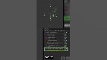 #cinema4d  particle spawning with new properties example. #simulation #animation