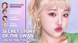 IZ*ONE - Secret Story of the Swan Line Distribution +s Color Coded