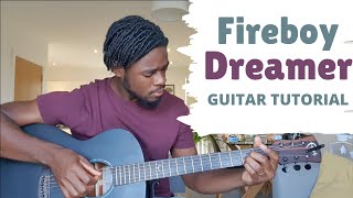 Download Lagu Fireboy DML - Dreamer | Guitar Tutorial | Easy Version MP3