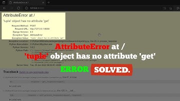 AttributeError at / 