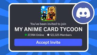 How to Join My Anime Card Tycoon Discord Server